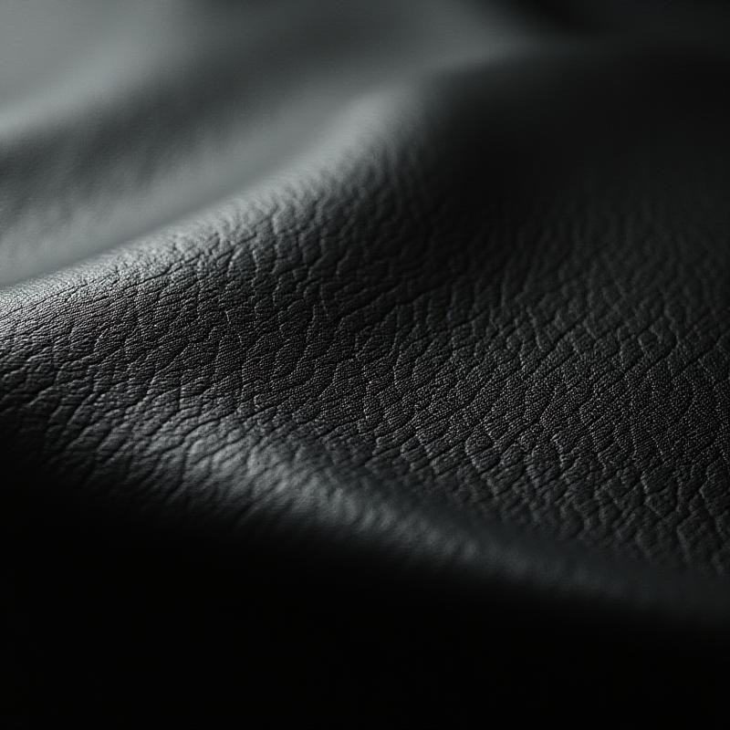 Macro landscape of full-grain leather texture
